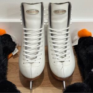 Riedell Model 292 Ladies Women White Figure Ice Skates Size 4.5